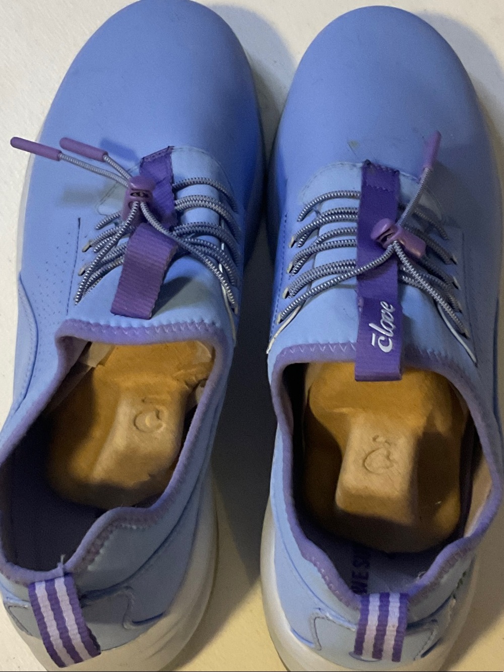 Shoes 8 - Clove Lavender Slip-On Sneakers with Purple Accents